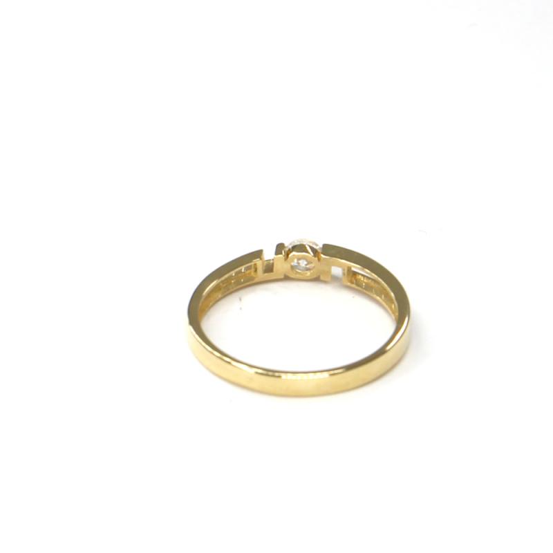 Prsten ze žlutého zlata a zirkonem Pattic AU 585/000 1,60 gr ARP027801-57