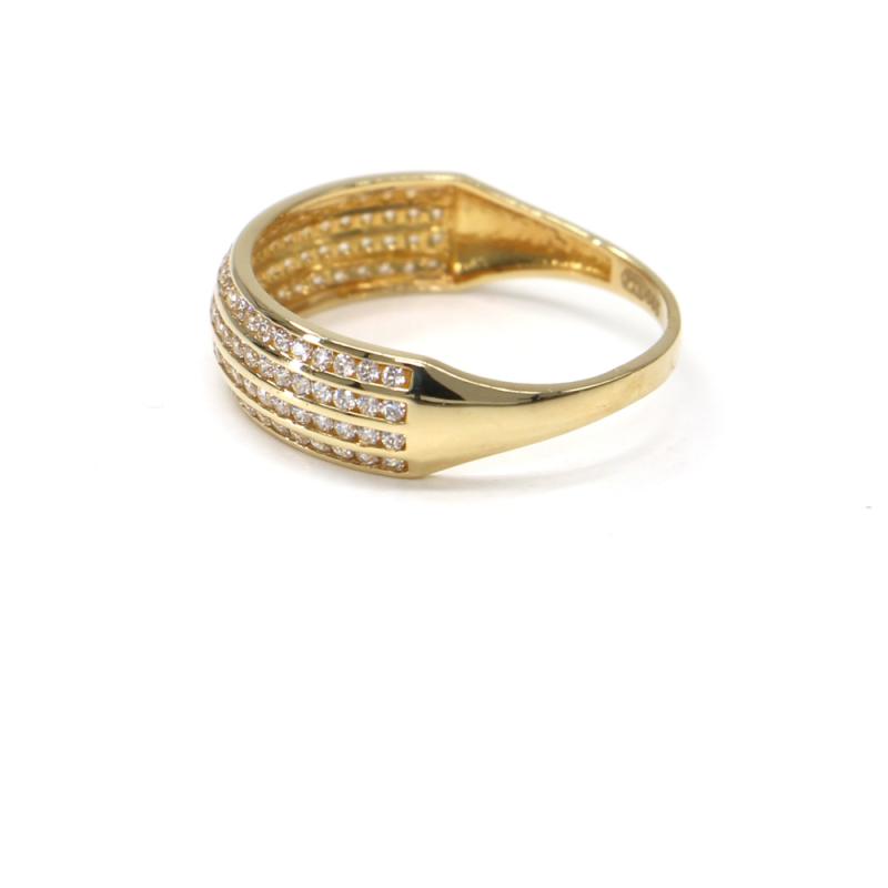 Prsten ze žlutého zlata a zirkony Pattic AU 585/000 2,15 gr PR111610801A