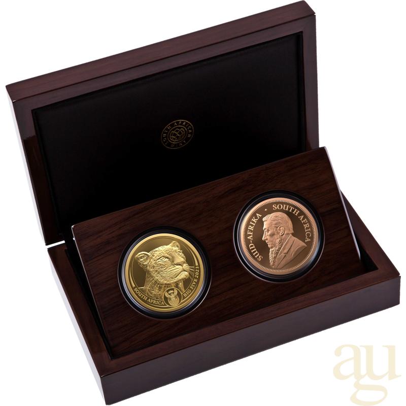 Big Five Leopard + Krügerrand 2023 Two Coin Proof Set