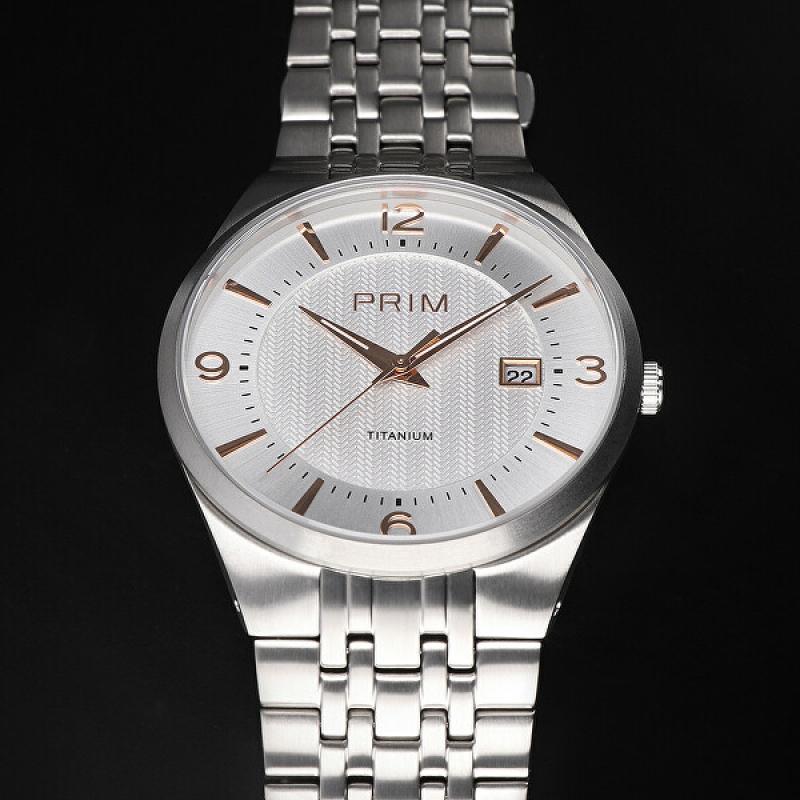 Pánské hodinky PRIM Slim Titanium 2022 W01P.13166.D
