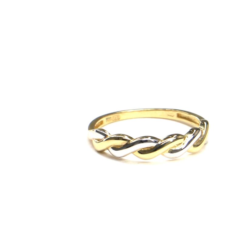 Prsten ze žlutého/bílého zlata Pattic AU 585/000 1,25 gr, ARP595501-52