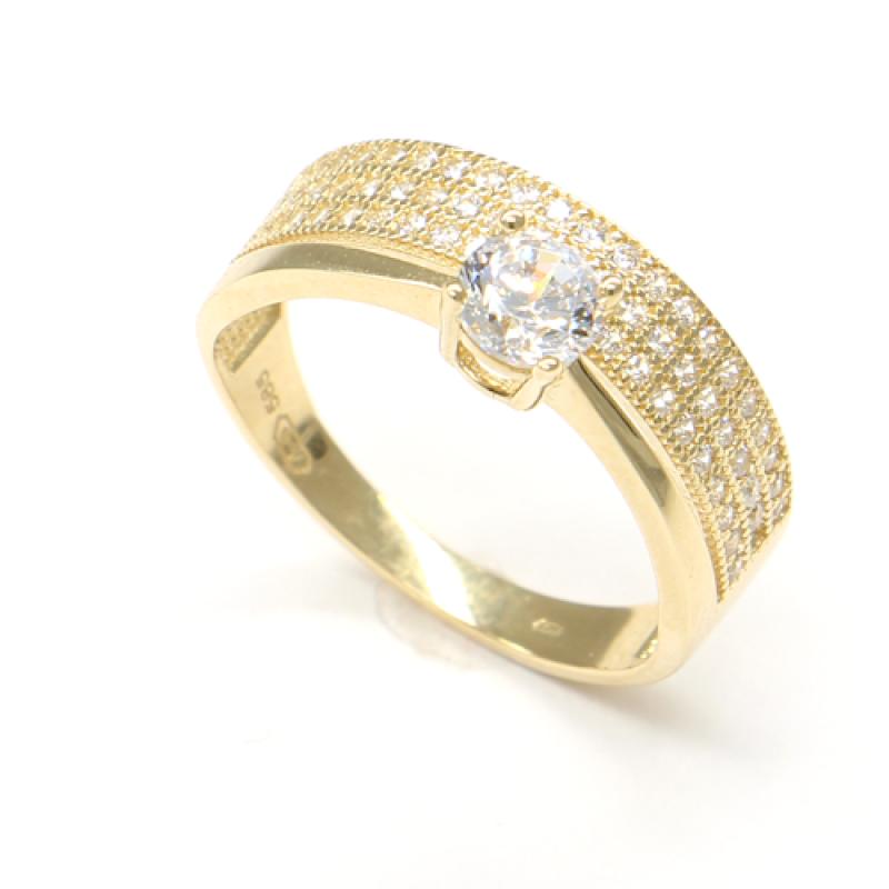 Zlatý prsteň PATTIC AU 585/1000 3,25 g CA407001Y-54