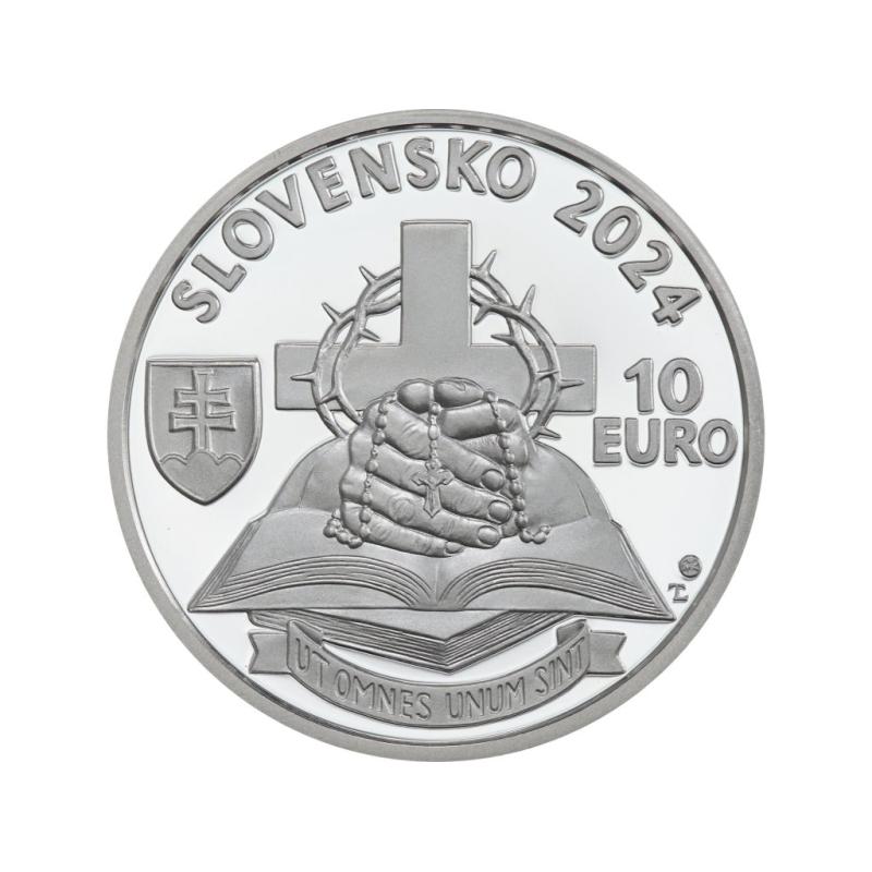Lot AG mincí Proof a BK s pamětním listem - Ján Chryzostom Korec