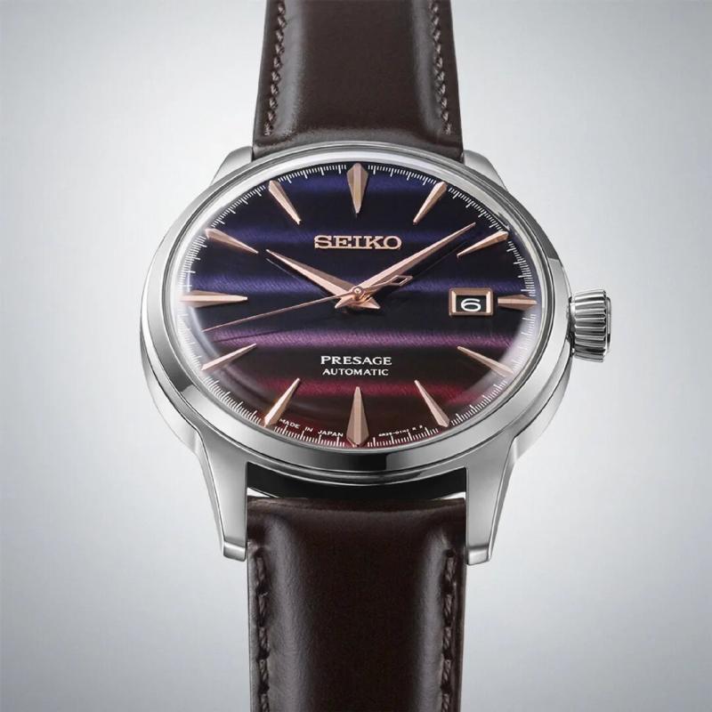 Pánské hodinky SEIKO  Presage Cocktail Time Purple Sunset Limited Edition SRPK75J1