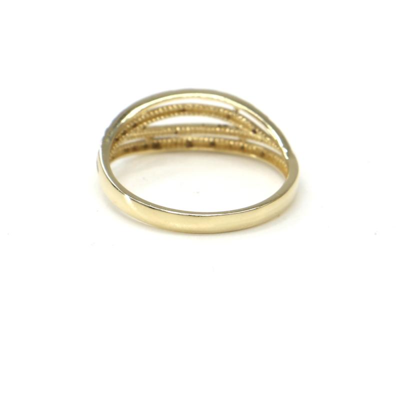 Prsteň z dvojfarebného zlata AU 585/000 2,05 gr, BA02301