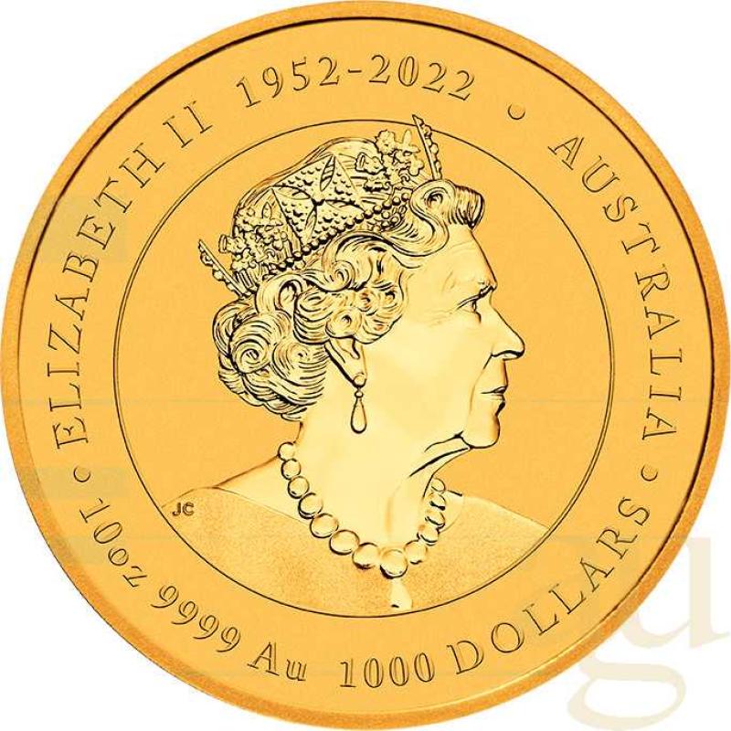 10 Unzen Goldmünze Australien Lunar III Drache 2024