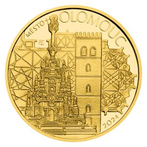 Zlatá mince 5000 Kč Olomouc 2024 Proof 245