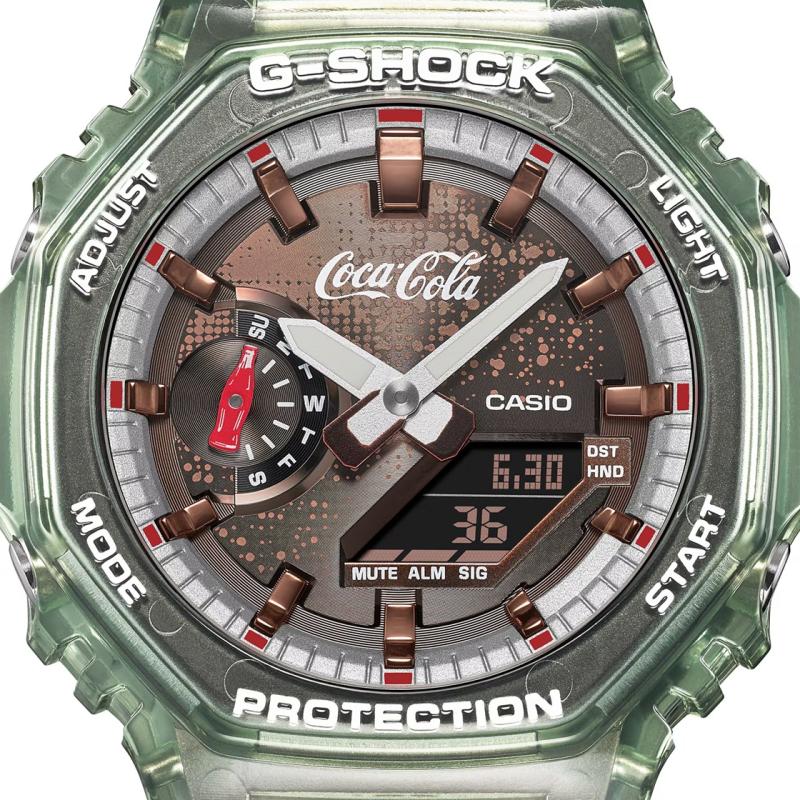 Pánské hodinky CASIO G-SHOCK  Carbon Core Guard x Coca-Cola® Collaboration GA-2100CC-3AER