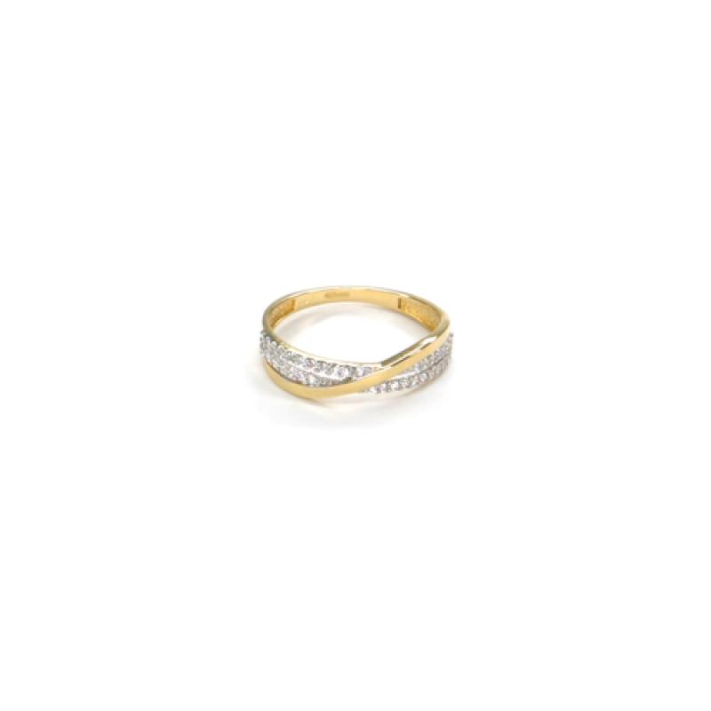 Prsten ze žlutého zlata PATTIC se zirkony AU 585/000 1,80 gr GU215201Y-56