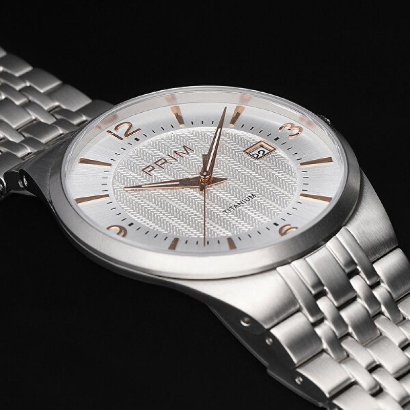 Pánské hodinky PRIM Slim Titanium 2022 W01P.13166.D