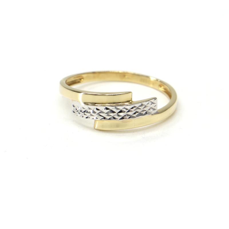 Prsten z dvoubarevného zlata Pattic AU 585/000 1,40 gr, BA00801