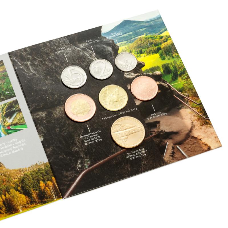 2024 - Sada obežných mincí Národné parky - České Švajčiarsko štandard 12185