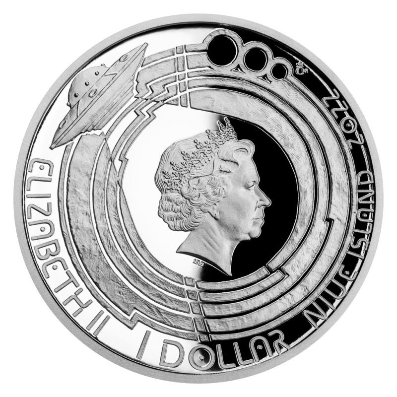 Stříbrná mince Mléčná dráha - První umělá družice proof 12195