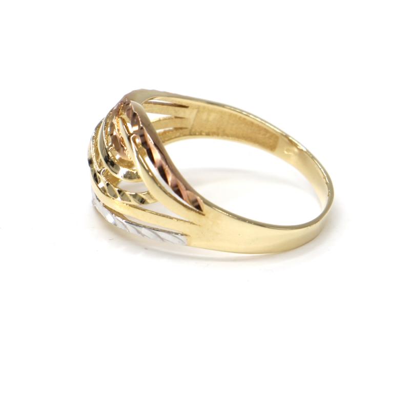 Prsten z tříbarevného zlata Pattic AU 585/000 2,50 gr, PR111618001A