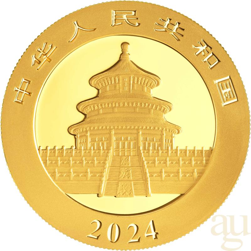 30 Gramm Goldmünze China Panda 2024