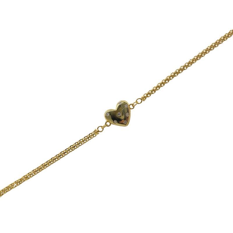 Stříbrný pozlacený náramek AG 925/1000  AGCA0103