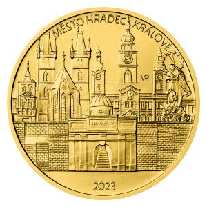 Zlatá mince 5000 Kč Hradec Králové 2023 Standard 235