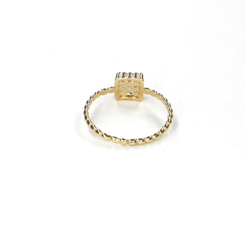 Prsten ze žlutého zlata a zirkony Pattic AU 585/000 1,35gr LMG08801Y-52