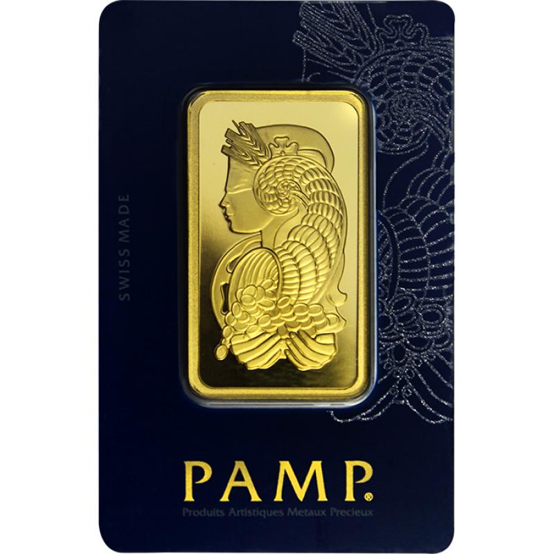 Zlatý investiční slitek PAMP 50g