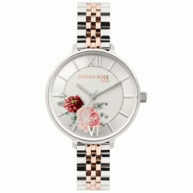 Dámské hodinky JVD Sunday Rose Spirit Bicolor SUN-S12