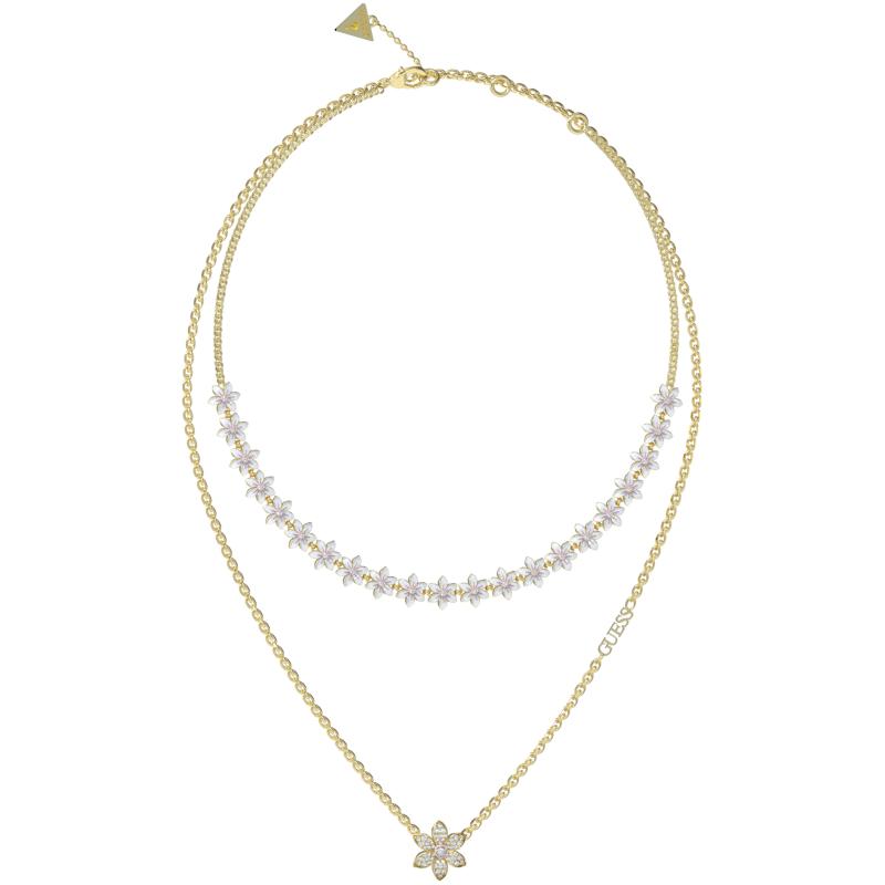 Náhrdelník GUESS White Lotus JUBN04130JWYGWHT/U