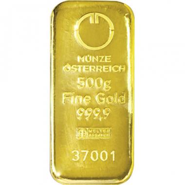 Zlatý investičný zliatok 500g Münze Österreich 