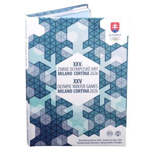 Soubor mincí SK (2026) proof like v plexi obalu - XXV. ZOH Milano - Cortina d'Ampezzo