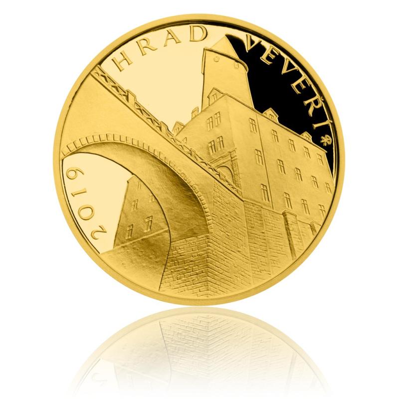 Sada zlatých mincí v etui 10 x 1/2 Oz Hrady ČNB Proof 231025