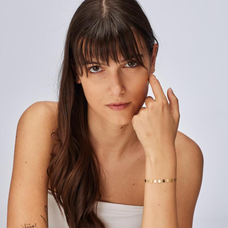 Pozlacený náramek SAGAPO Chunky SHK101