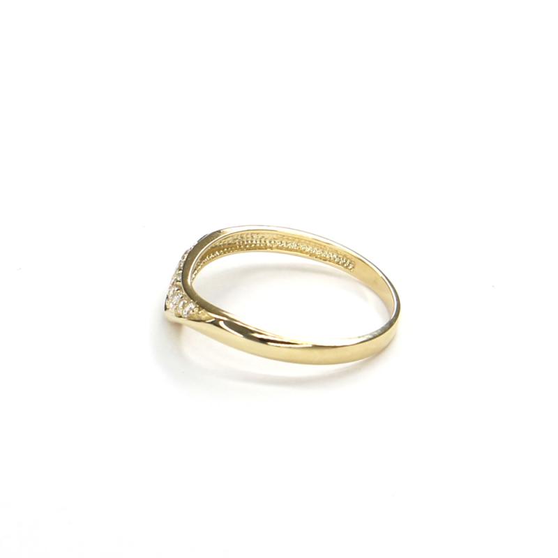 Prsten ze žlutého zlata a zirkony Pattic AU 585/000 1,80 gr GURDC0107570201-58