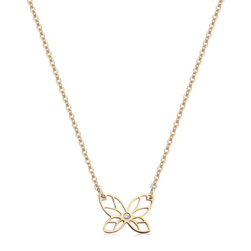 Pozlacený náhrdelník SAGAPO Click SCK271