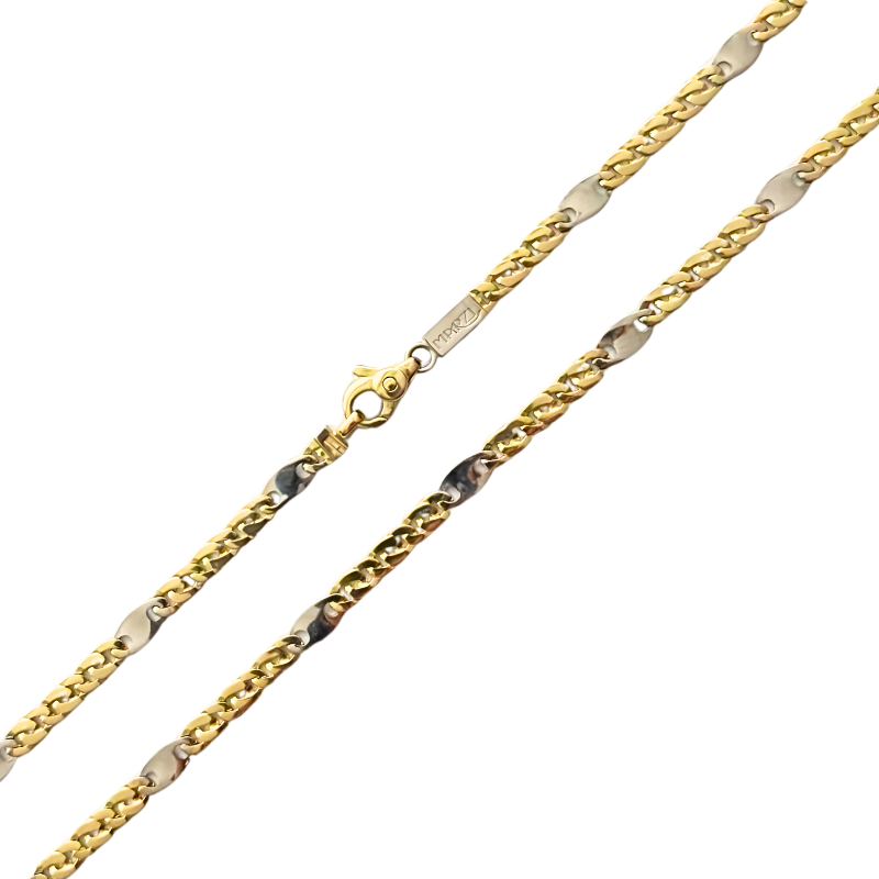 Zlatý řetízek bicolor PATTIC AU 585/1000 8,50 gr BA146602-45