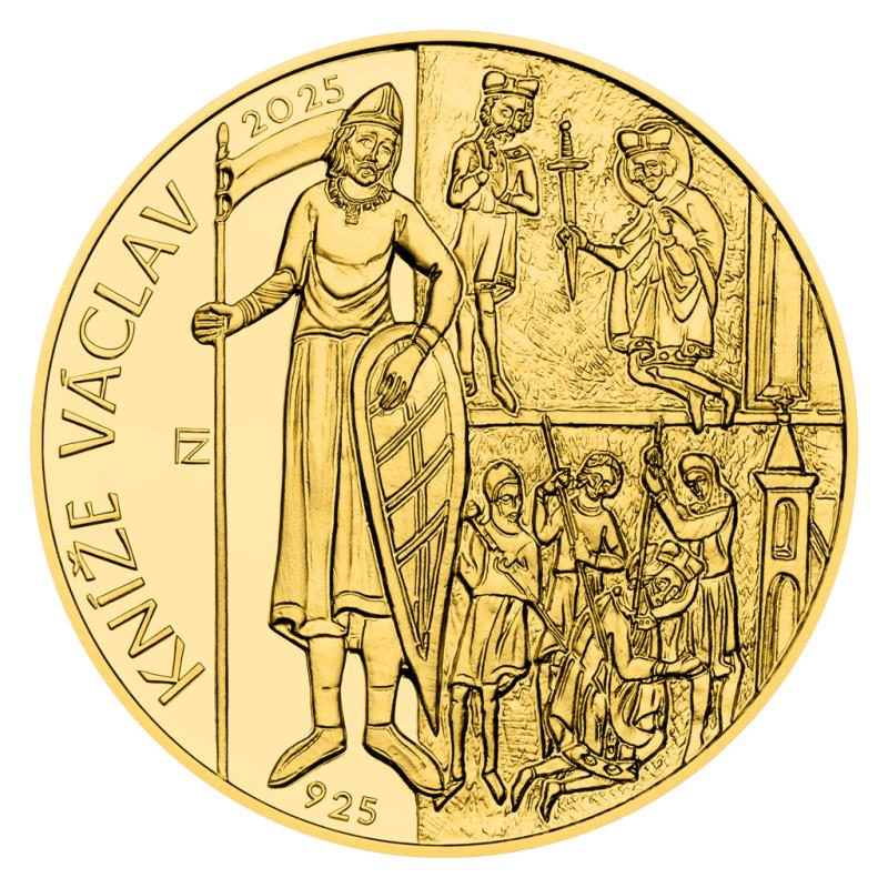 2025 - PZM 10000 Kč Začátek vlády knížete Václava (1100.VÝROČÍ) 1 OZ PROOF