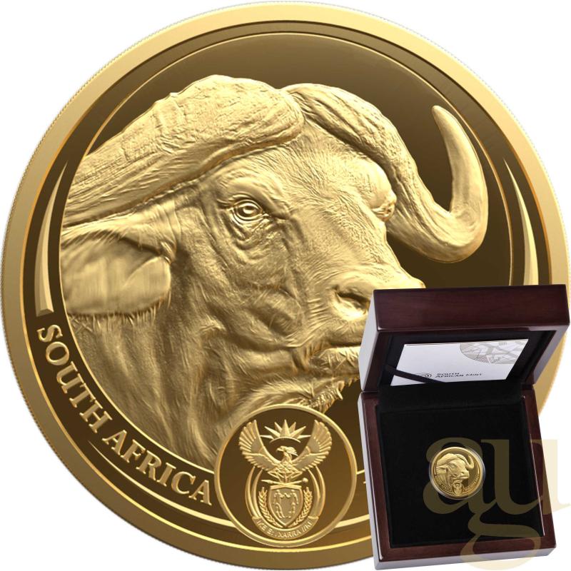 1 Unze Goldmünze Südafrika Big Five Buffalo 2023 proof