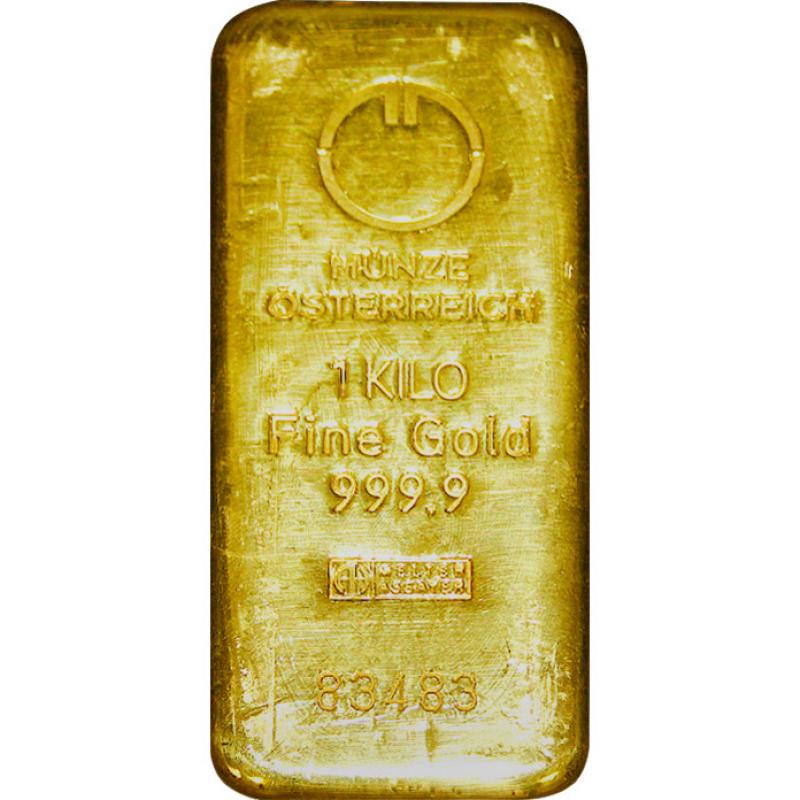 Zlatý investiční slitek 1000g Münze Österreich