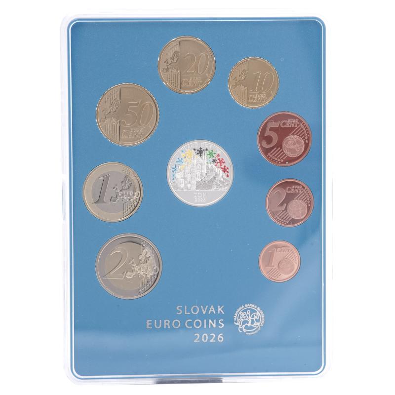Soubor mincí SK (2026) proof like v plexi obalu - XXV. ZOH Milano - Cortina d'Ampezzo