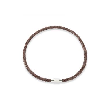 Kožený pletený náhrdelník AAGAARD 3501-60