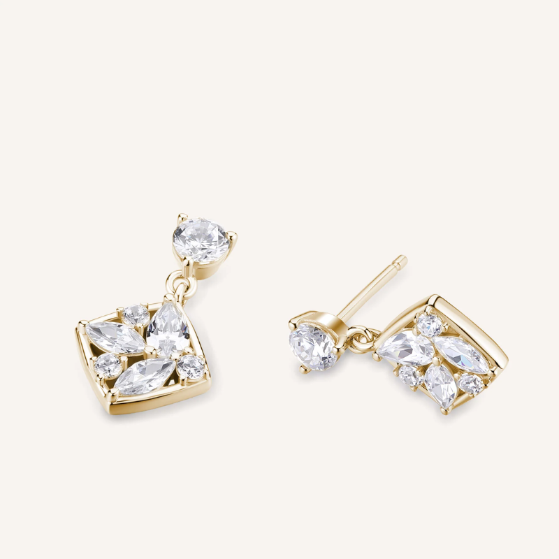 Pozlacené náušnice ROSATO Gemma Ag 925/1000 RZGE59