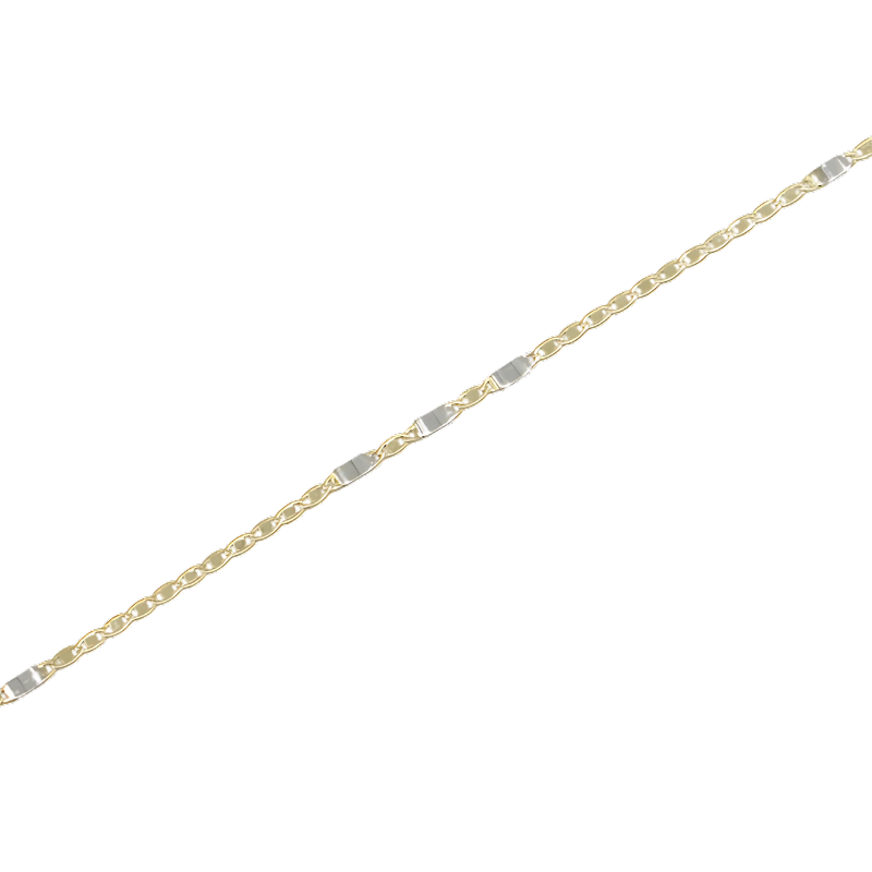 Zlatý náramek bicolor PATTIC AU 585/1000 1,55 gr BA550303-18,5