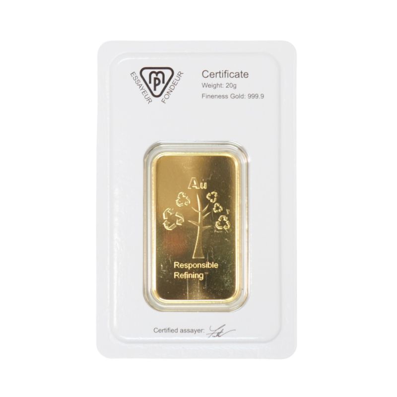 Zlatý zliatek 20 gram METALOR