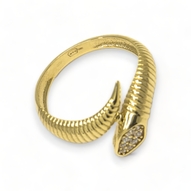Zlatý prsten Had MG AU 585/1000 2,40 gr LORSG3103101Y-54