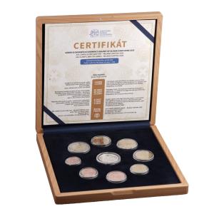 Soubor mincí SK (2026) proof like v dřevěné kazetě - XXV. ZOH Milano - Cortina d'Ampezzo