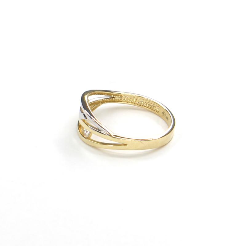 Prsten ze žlutého zlata a zirkony Pattic AU 585/000 2,20 gr GURDD0123180201-61