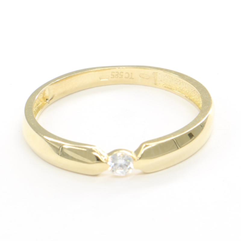 Zlatý prsteň PATTIC AU 585/1000 1,65 g CA102001Y-62