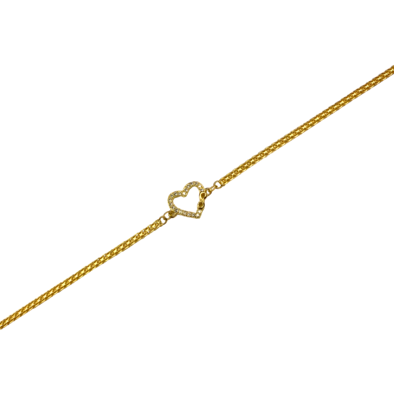 Stříbrný pozlacený náramek AG 925/1000 AGCA0203