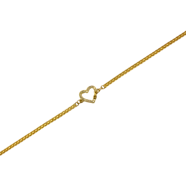 Stříbrný pozlacený náramek AG 925/1000 AGCA0203