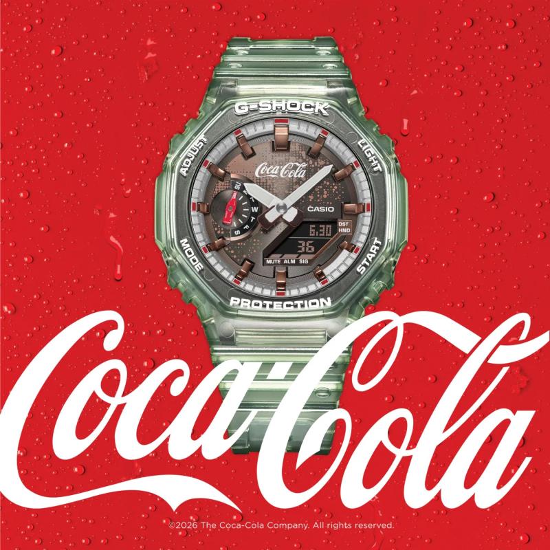 Pánské hodinky CASIO G-SHOCK  Carbon Core Guard x Coca-Cola® Collaboration GA-2100CC-3AER