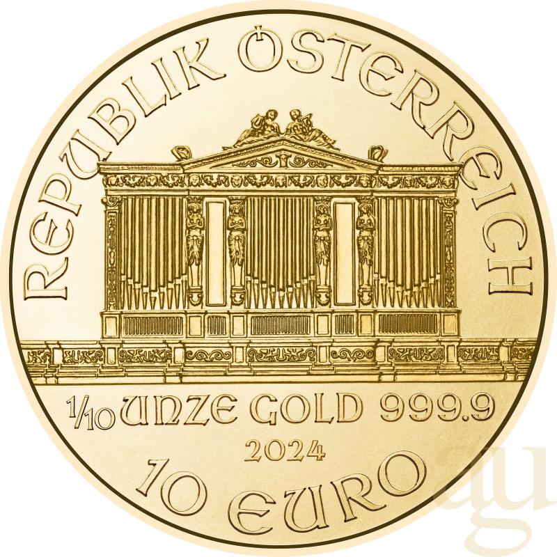 1/10 Unze Goldmünze Wiener Philharmoniker 2024