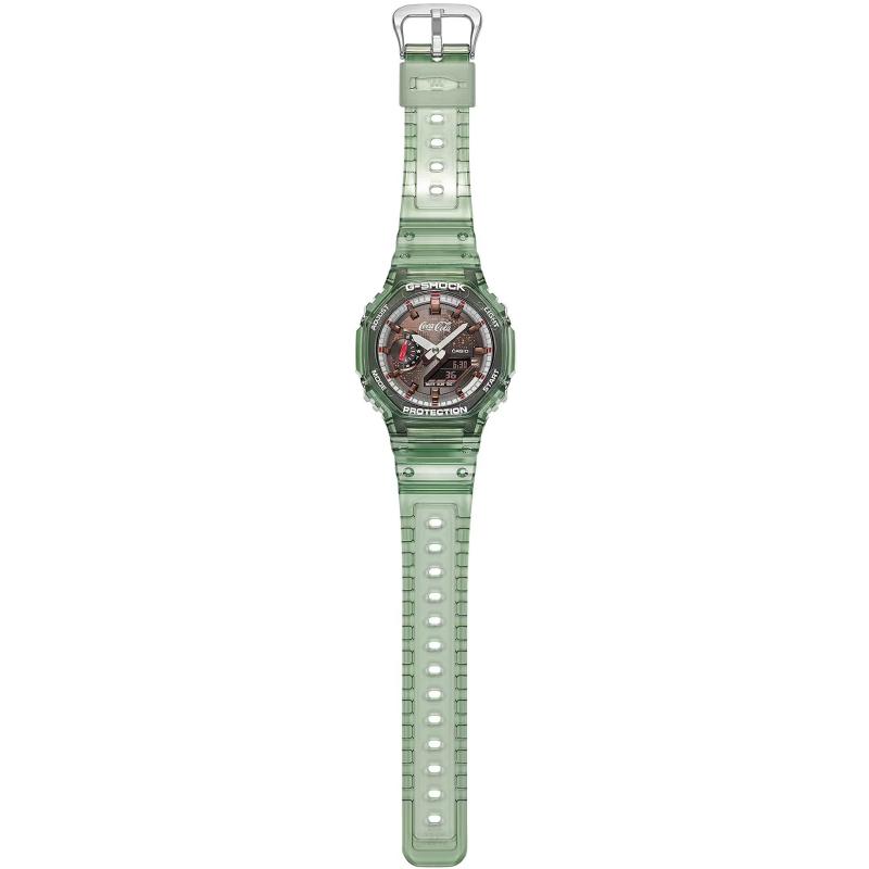 Pánské hodinky CASIO G-SHOCK  Carbon Core Guard x Coca-Cola® Collaboration GA-2100CC-3AER