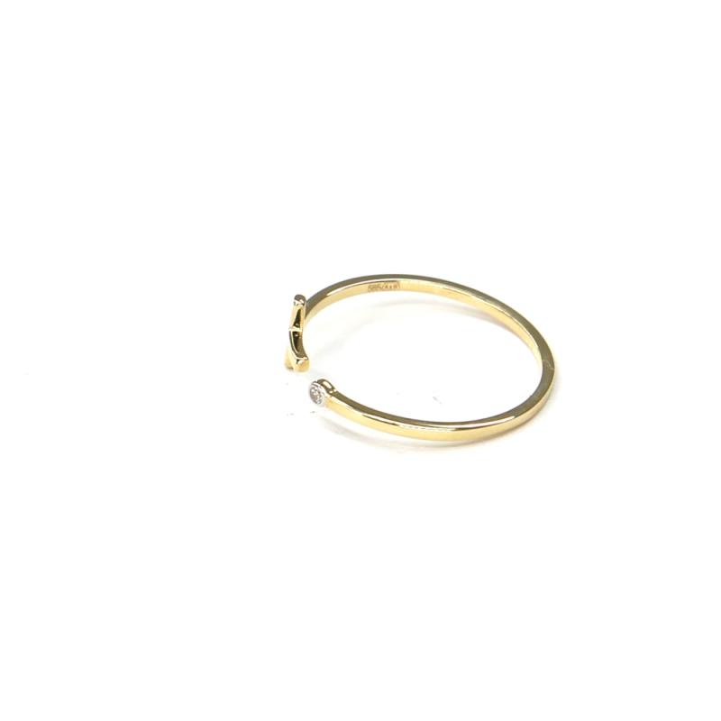 Prsten ze žlutého zlata a zirkonem Pattic AU 585/000 0,85 gr ARP059101Y-56